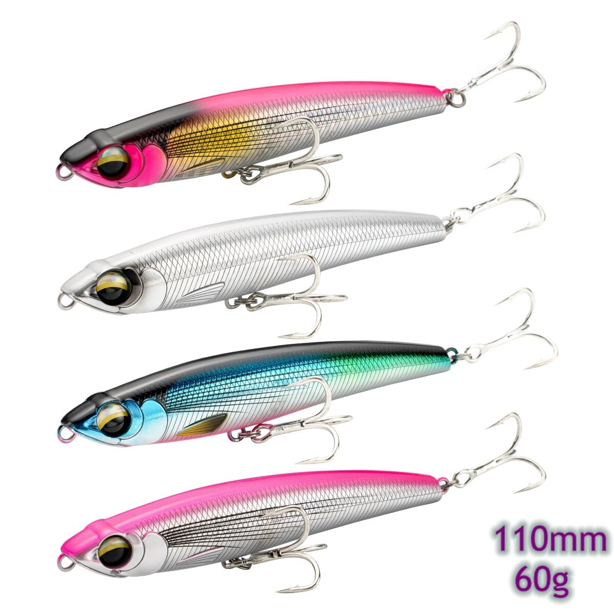 Fishing Lure Spoon - Sinking Pencil Fishing Lures 110MM 60G