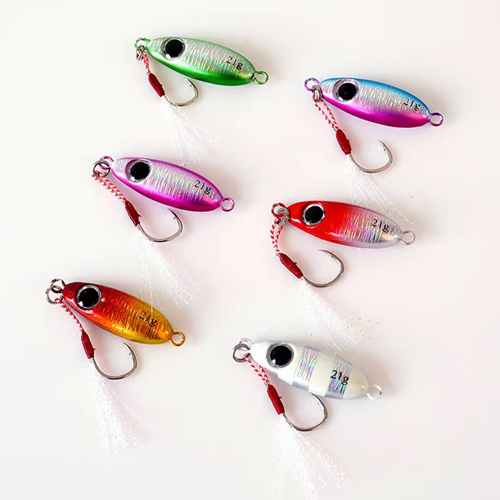 Fishing Lure Spoon - 6pcs Micro Metal Jigging Fishing Lures
