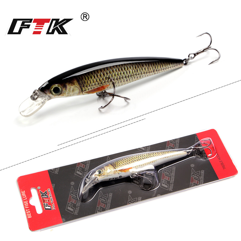 Fishing Lure Crankbait - FTK 1pc Minnow Fishing Lure Laser