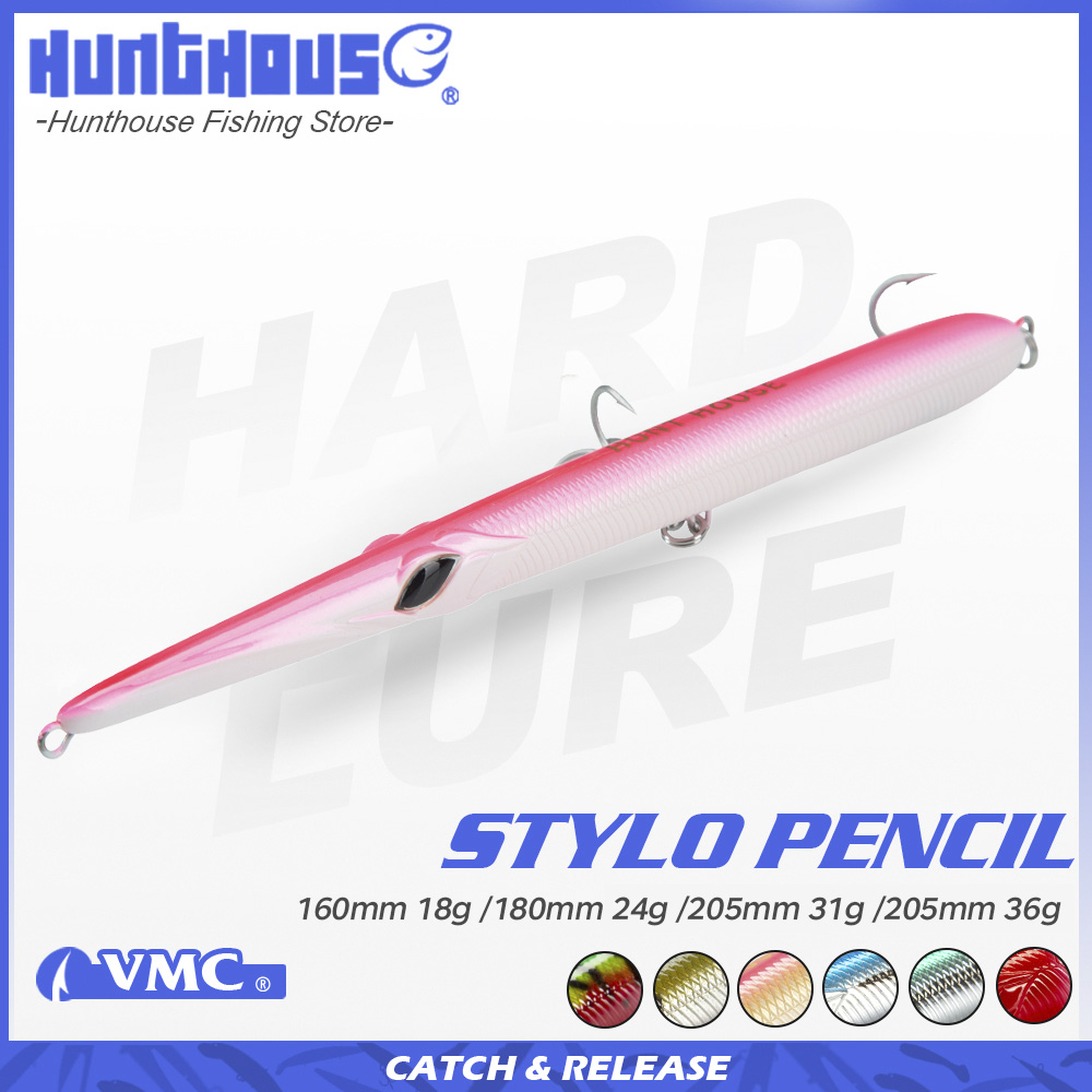 Fishing Lure Spoon - Hunthouse Stylo 160/180/205mm 18/24/31/36gSpinning Leurre Stickbait