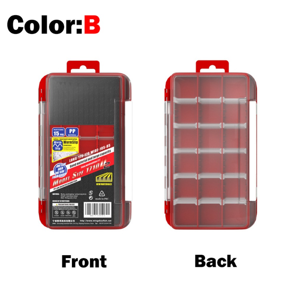 Fishing Lure Accessories - Fishing Tackle 2 Layer Fishhooks Container