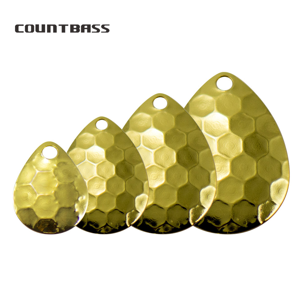 Fishing Lure Spinner - Countbass 50pcs Size 2-5 Gold Plating