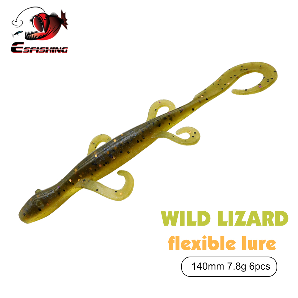 Fishing Lure Spinnerbait - ESFISHING Fishing Lures Wild Lizard 140mm