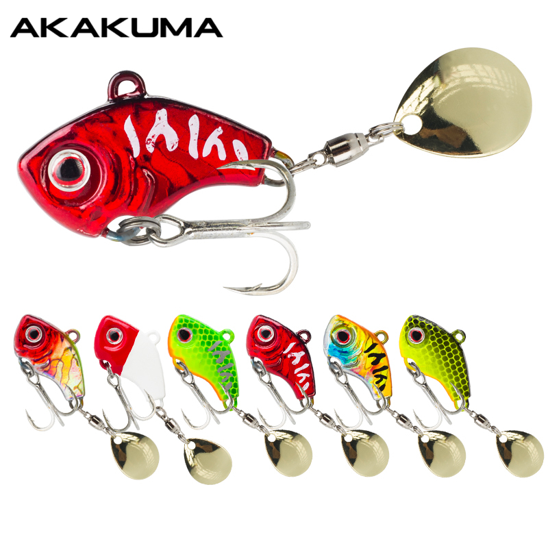 Fishing Lure Spinnerbait - 6PC 5g/7g/10g/14g/20g Rotating Metal Vib Sinking