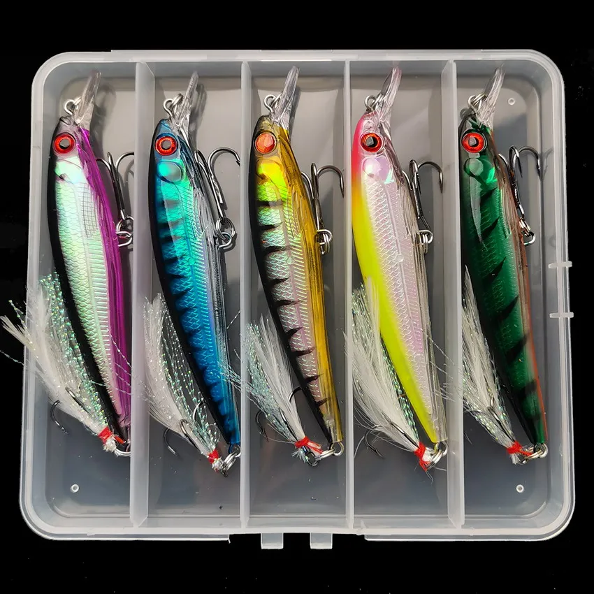 Laser 3D Eyes Bionic Minnow Fi - Fishing Lure Box review and price