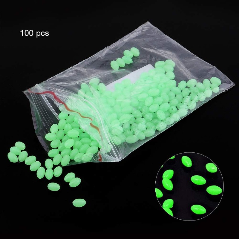 100pcs/lot Oval Night Luminous - Fishing Lure Accessories review and price