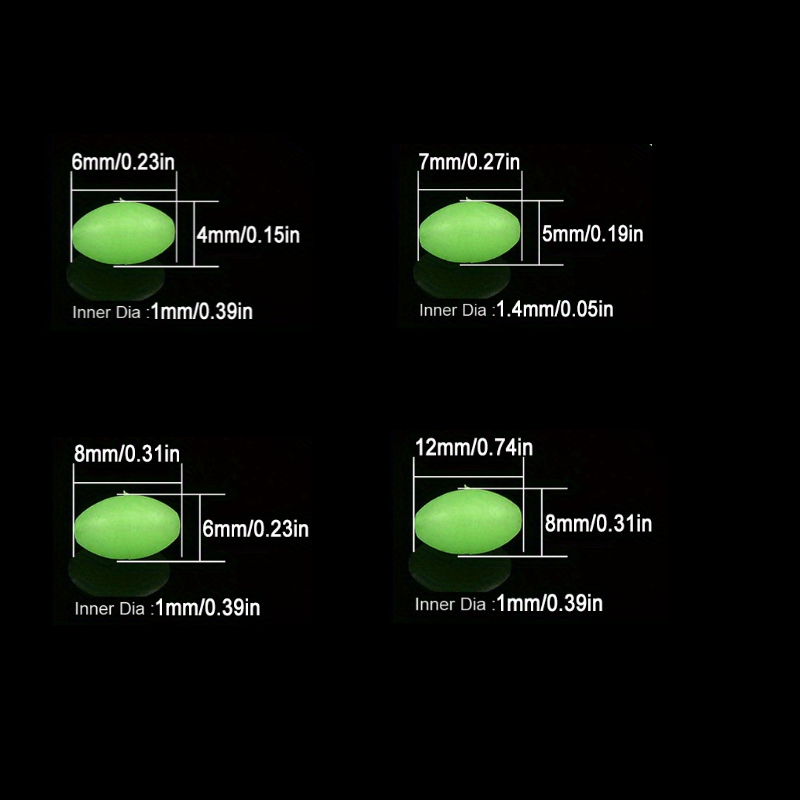 100pcs/lot Oval Night Luminous - Fishing Lure Accessories review and price