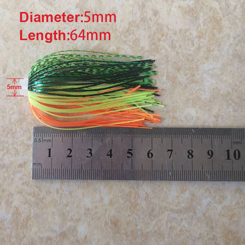 5 pcs/lot 88 Strands 64mm Sili - Fishing Lure Buzzbait review and price