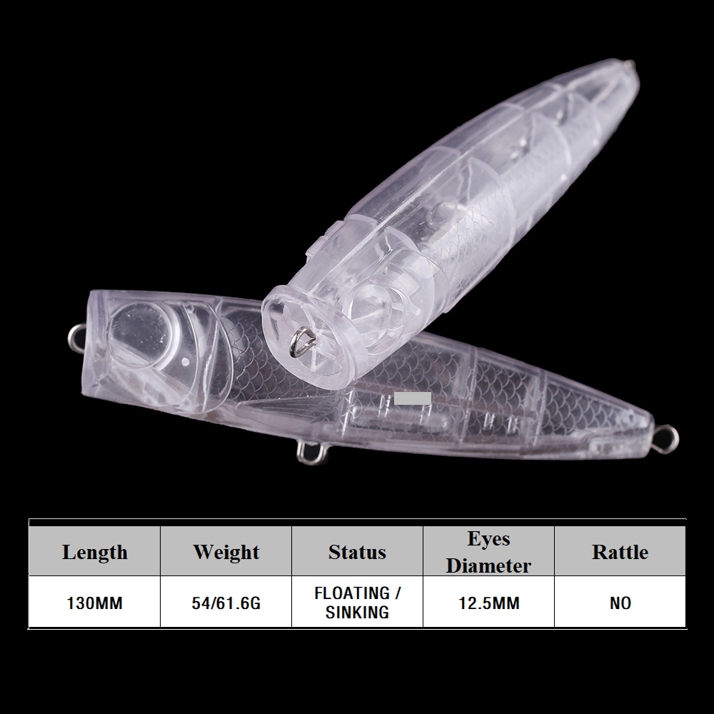 Chan’sHuang 5PCS Unpainted Bla - Fishing Lure Popper review and price