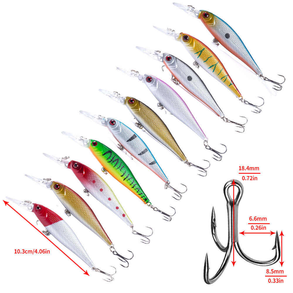 Pro Fishing Lures Kit 56 Piece - Fishing Lure Crankbait review and price