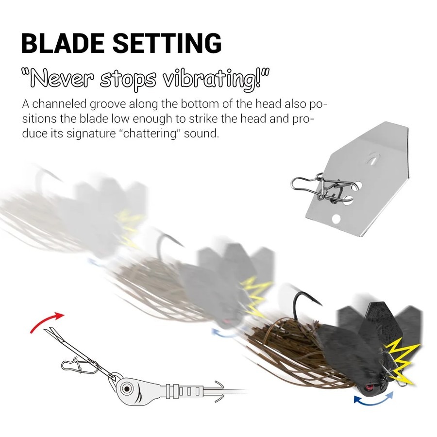 Noeby Chatterbait Bladed Jig 1 - Fishing Lure Blade Bait review and price