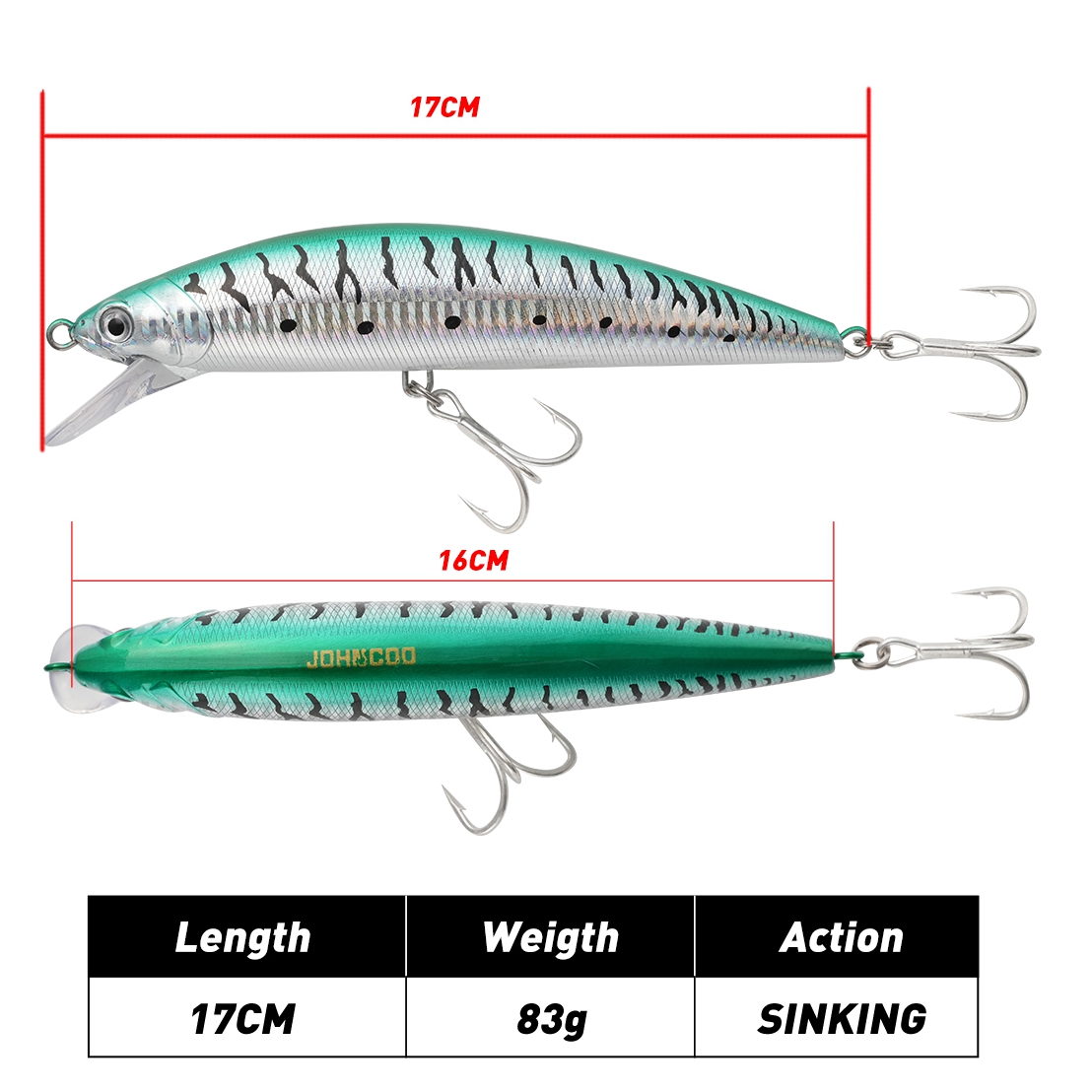 Heavy Sinking Big Minnow 17cm  - Fishing Lure Swimbait review and price