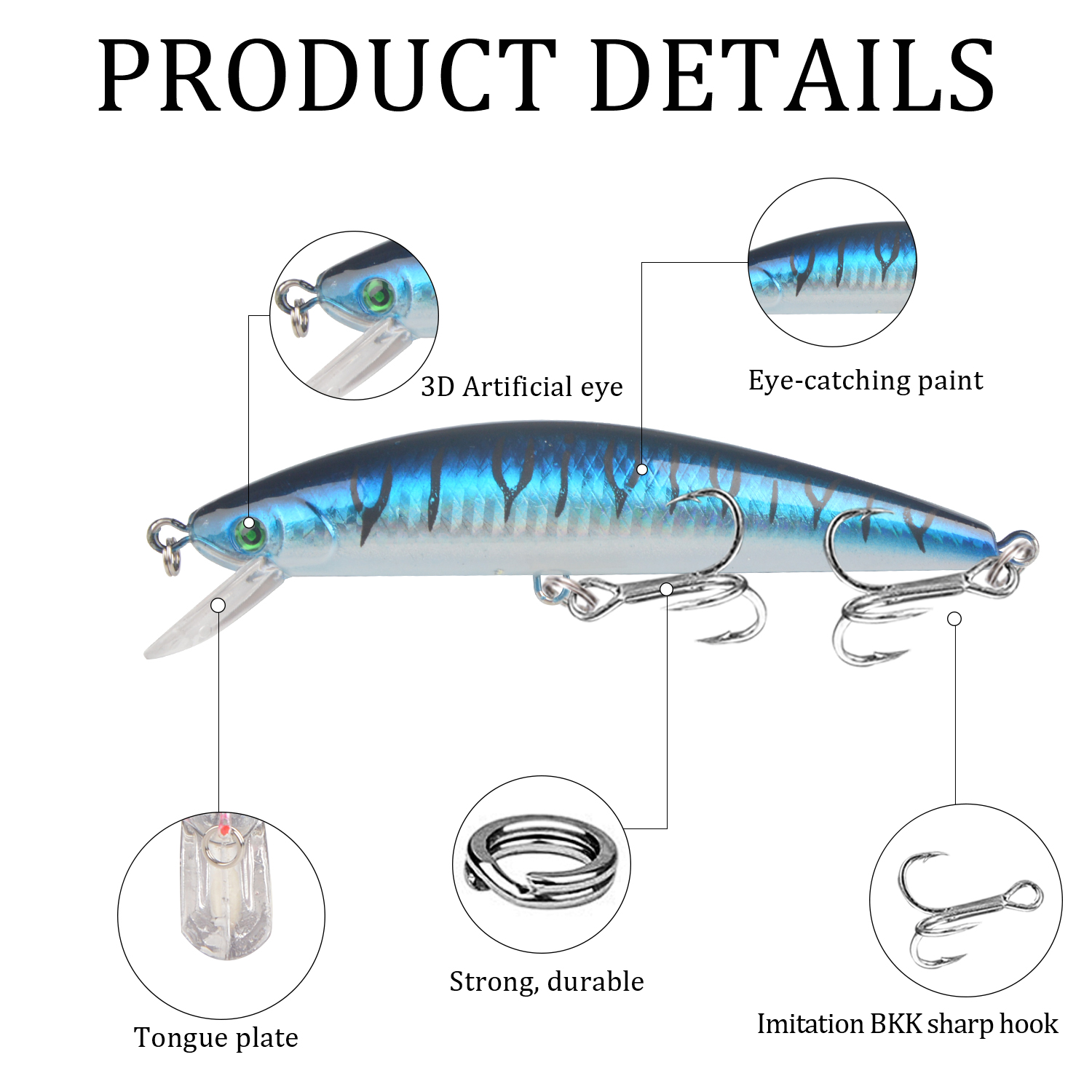 1Pcs Sinking Minnow Fishing Lu - Fishing Lure Crankbait review and price