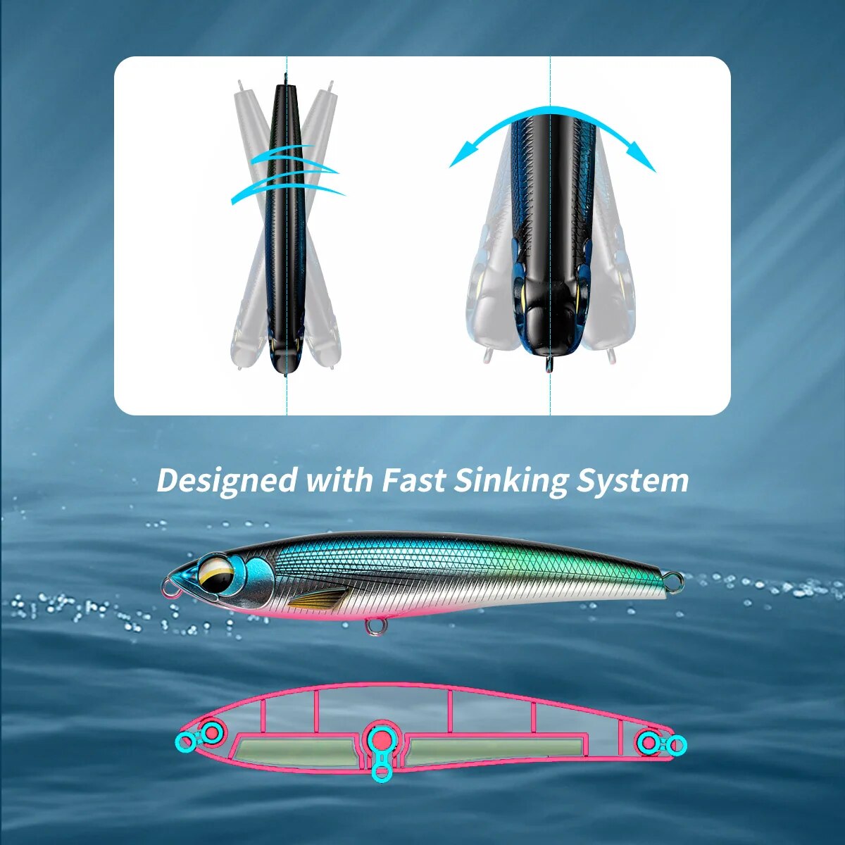 Sinking Pencil Fishing Lures 1 - Fishing Lure Spoon review and price