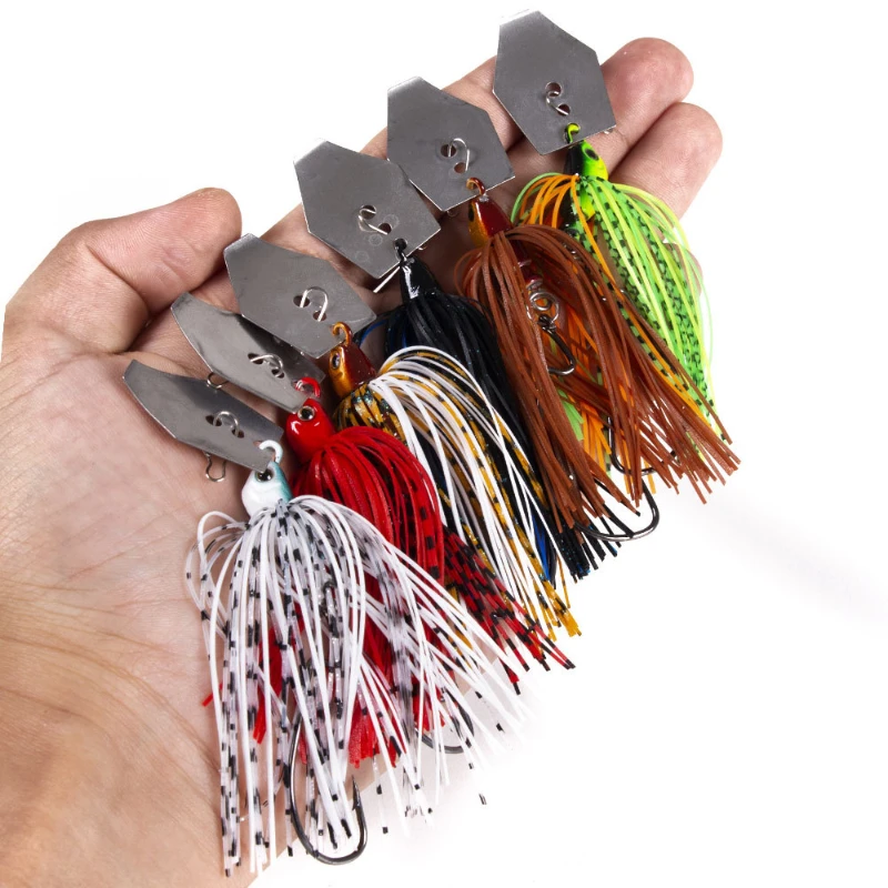 6 Pcs/Set Chatterbait Fishing  - Fishing Lure Spinnerbait review and price