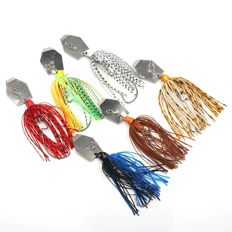 6 Pcs/Set Chatterbait Fishing  - Fishing Lure Spinnerbait review and price
