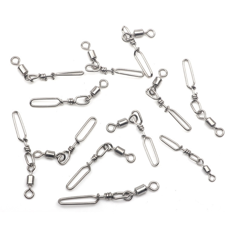10Pcs Stainless Steel Quick Sn - Fishing Lure Kit review and price