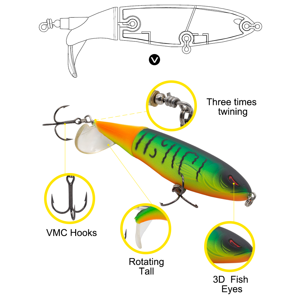 Hunthouse Whopper Plopper Hard - Fishing Lure Popper review and price