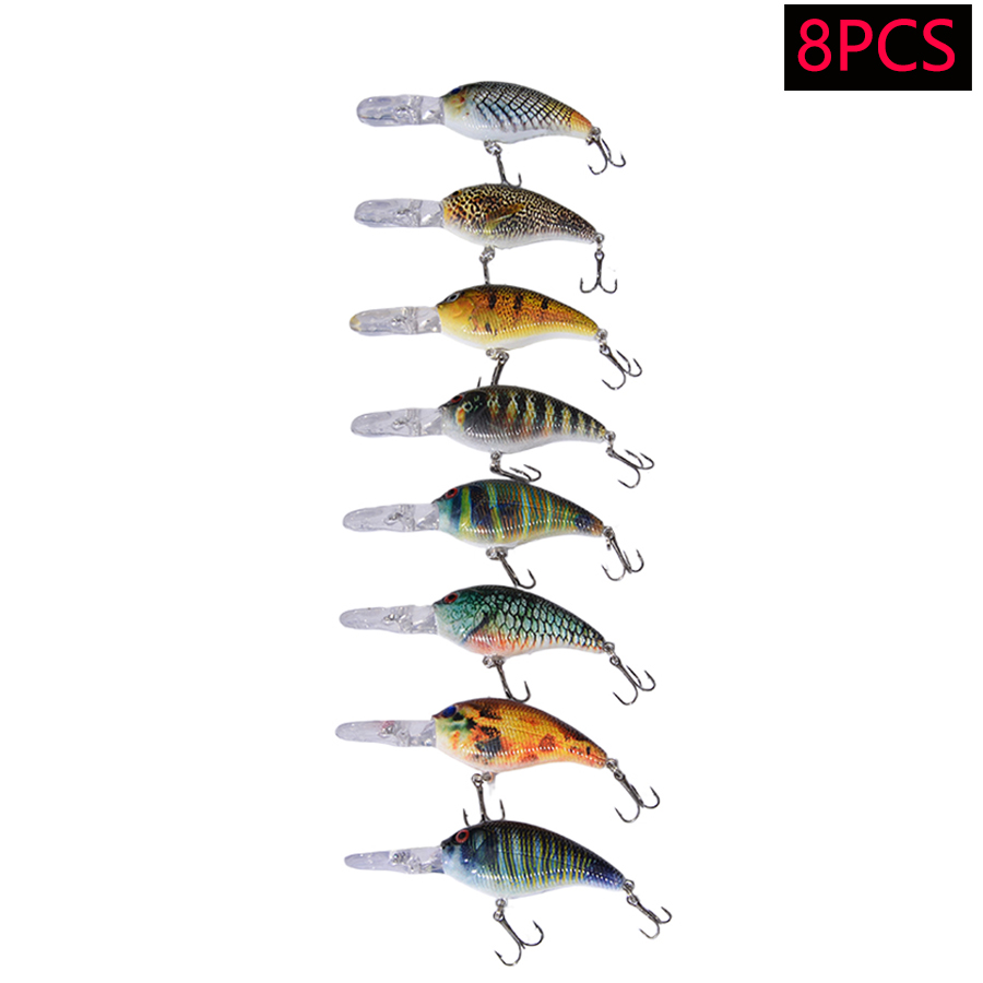 8pcs Jerkbait Minnow ABS Hard  - Fishing Lure Crankbait review and price