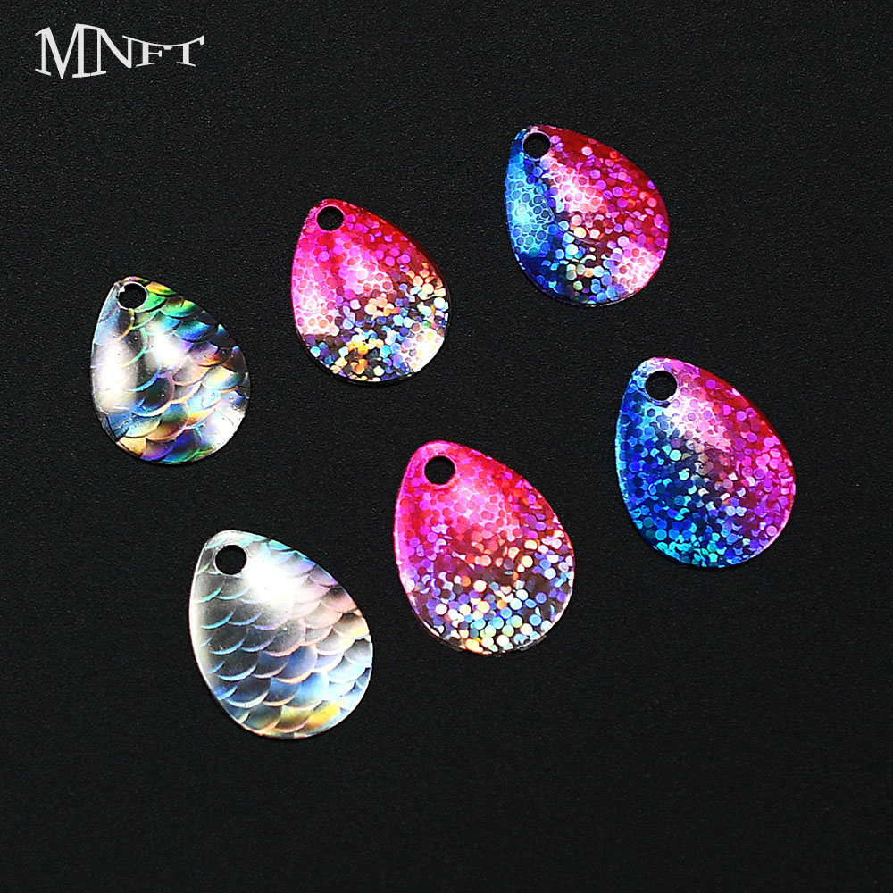 6Pcs Iridescent Fish Scale Spo - Fishing Lure Blade Bait review and price