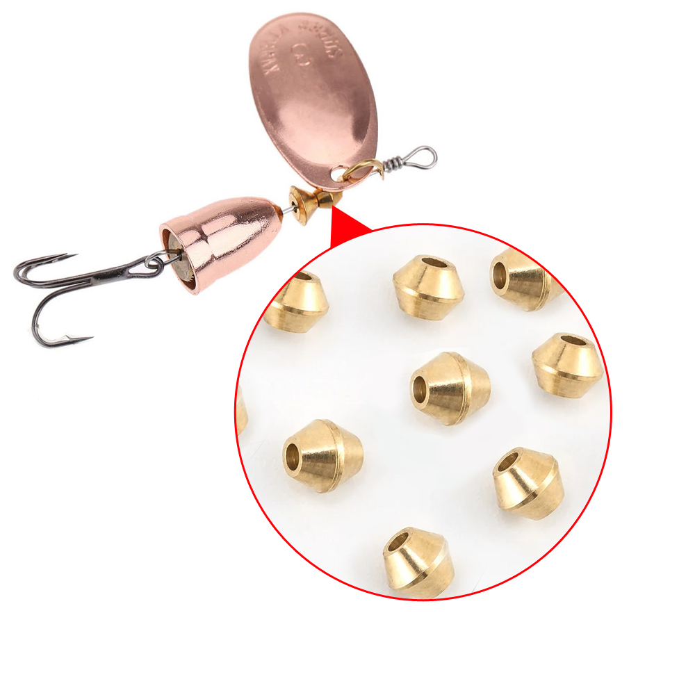 40pcs DIY Lure Brass Fishing B - Fishing Lure Spinnerbait review and price