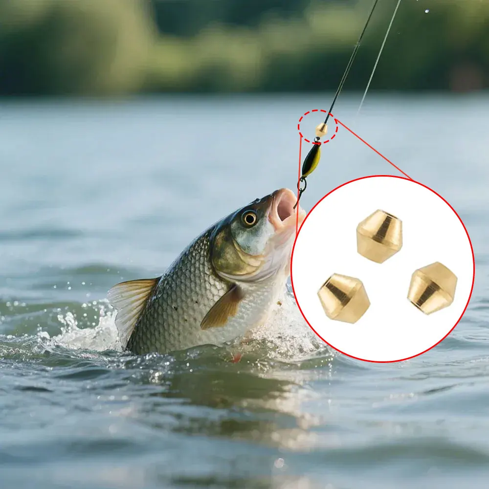 40pcs DIY Lure Brass Fishing B - Fishing Lure Spinnerbait review and price