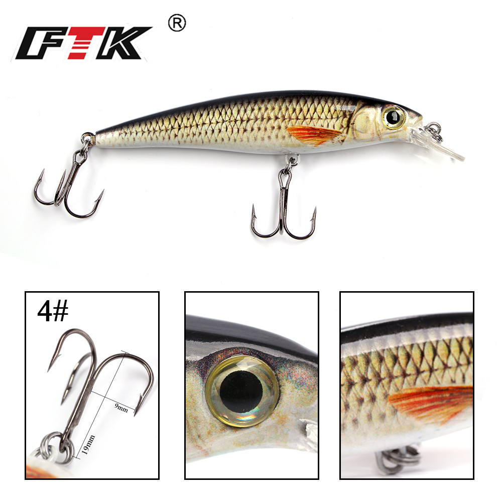 FTK 1pc Minnow Fishing Lure La - Fishing Lure Crankbait review and price