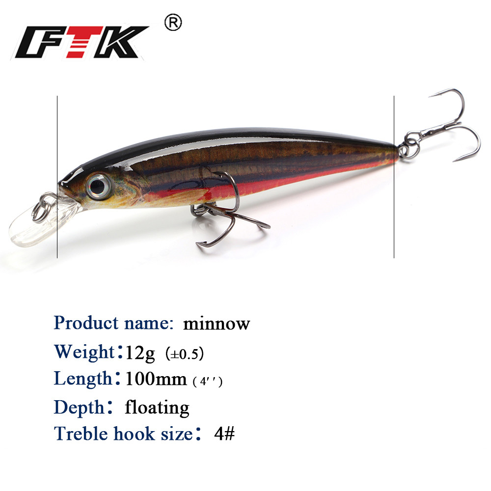 FTK 1pc Minnow Fishing Lure La - Fishing Lure Crankbait review and price