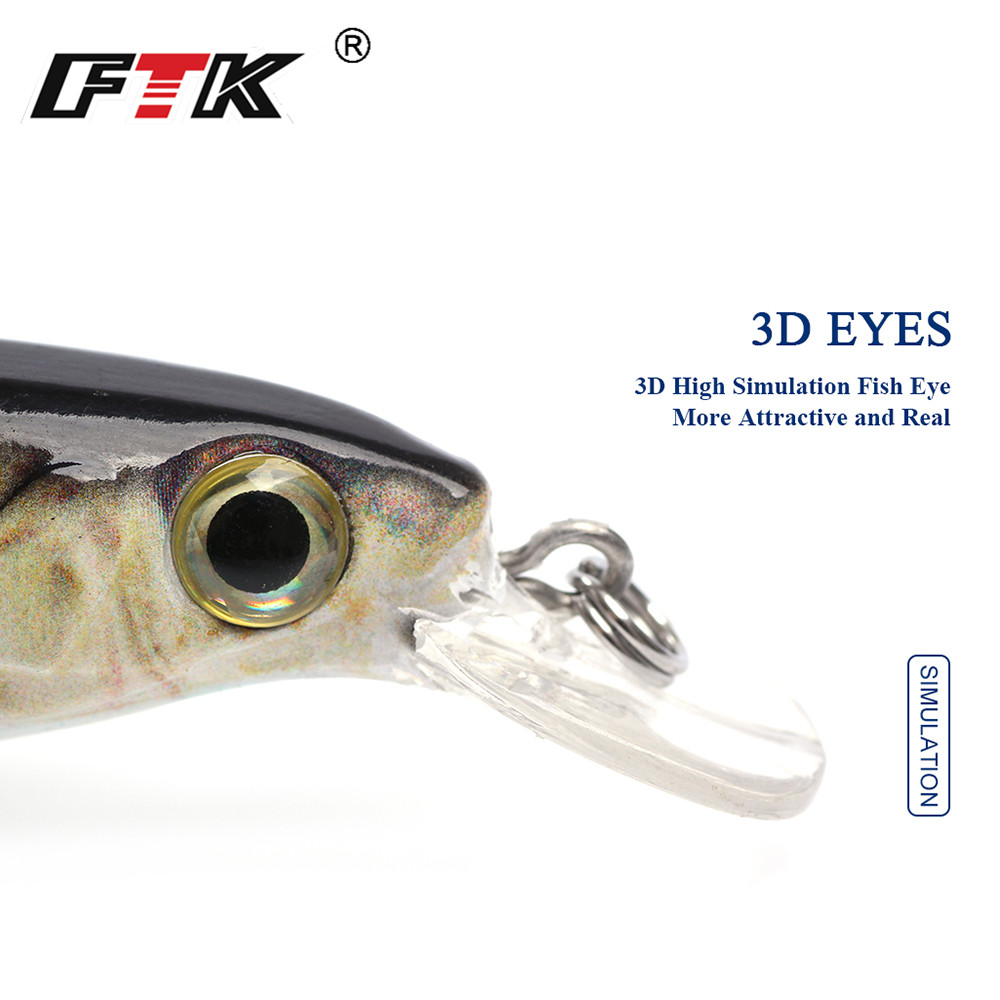 FTK 1pc Minnow Fishing Lure La - Fishing Lure Crankbait review and price