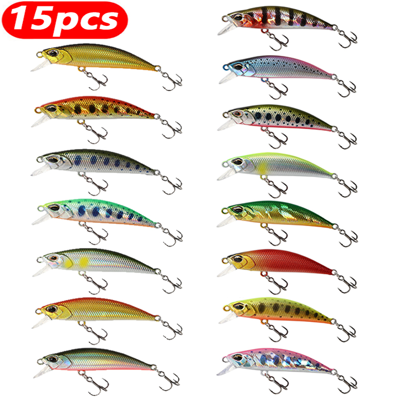 15Pcs Sinking Minnow Fishing L - Fishing Lure Jerkbait review and price