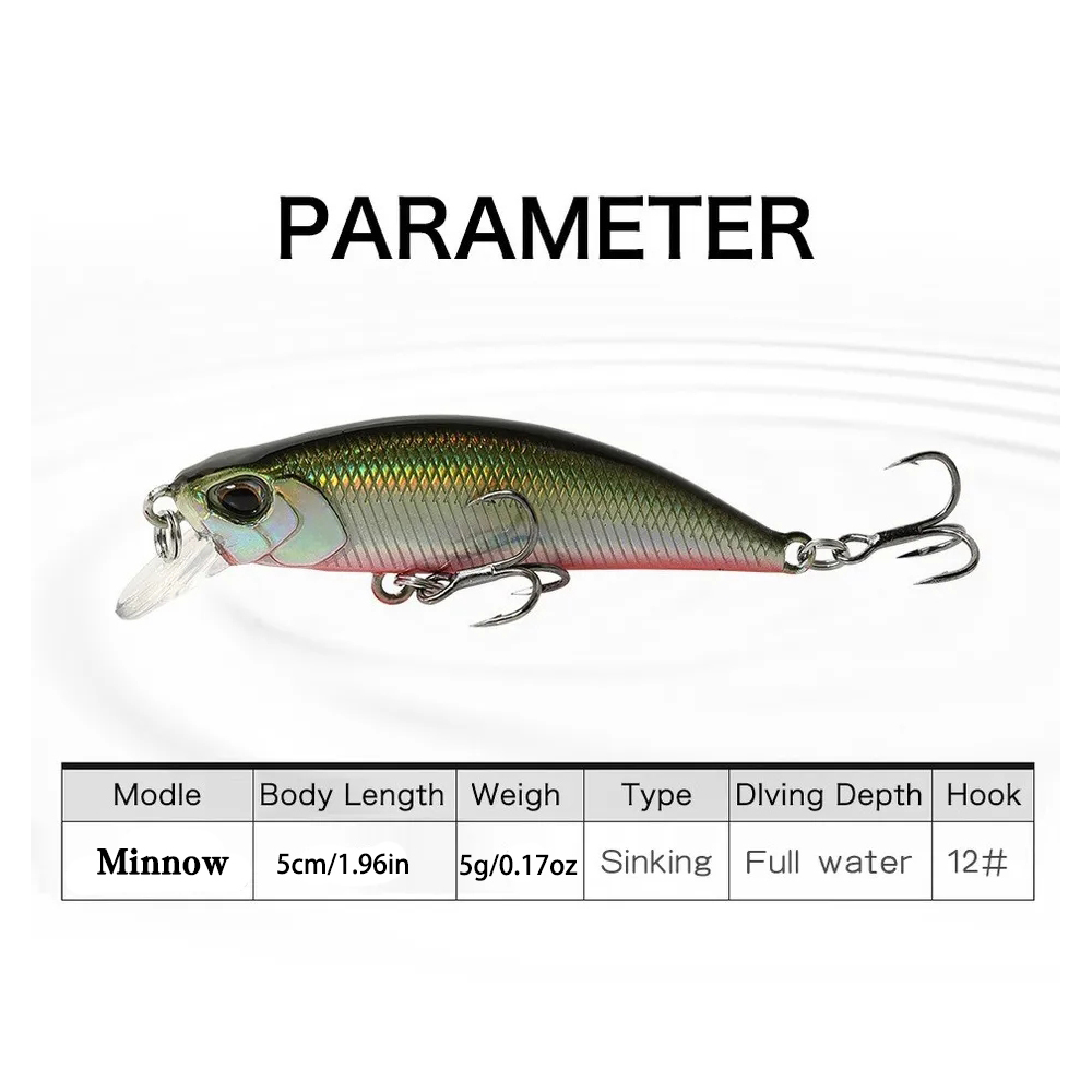 15Pcs Sinking Minnow Fishing L - Fishing Lure Jerkbait review and price