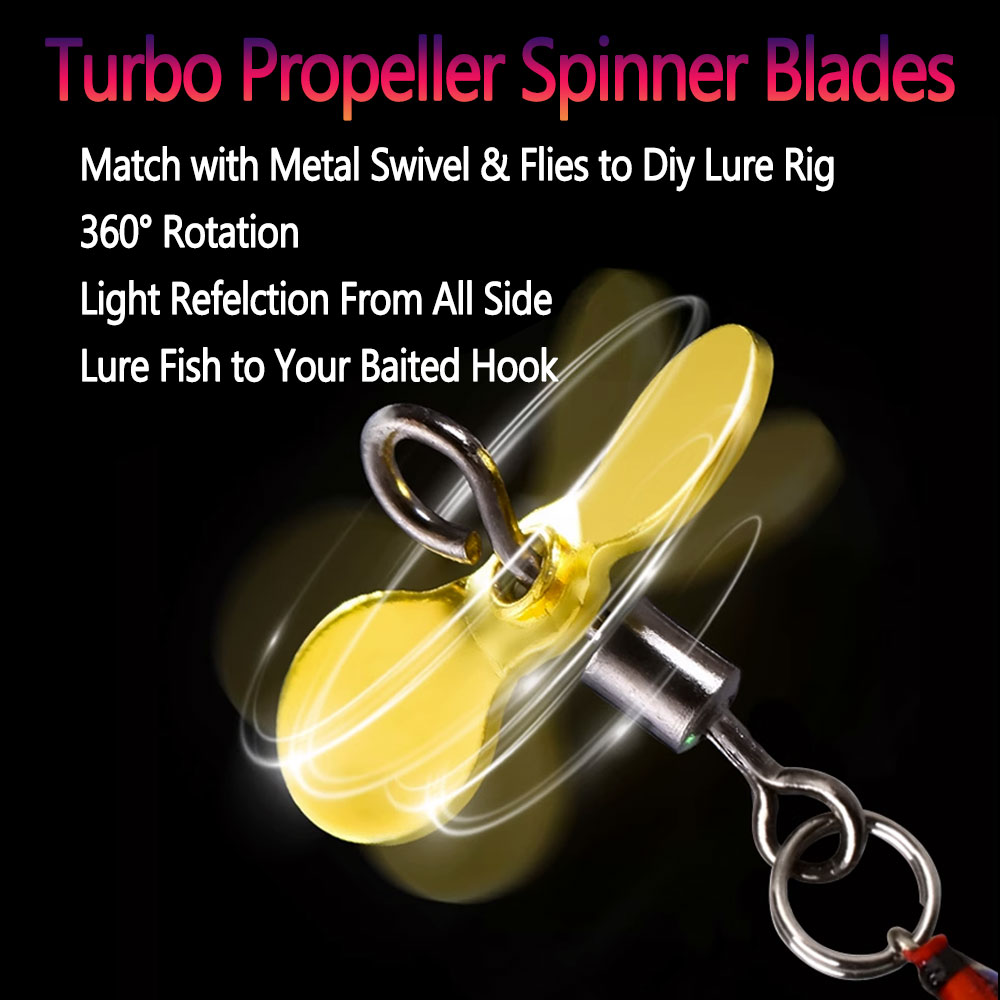 Bimoo 20pcs S L Turbo Propelle - Fishing Lure Blade Bait review and price