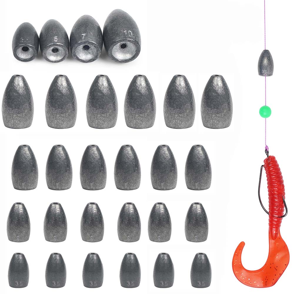 Bullet Fishing Sinkers Weights - Fishing Lure Making Kit review and price