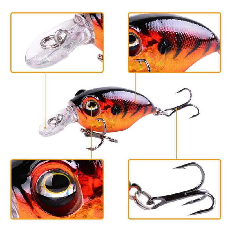 1 Pcs 5.8cm 8.4g Little Chubby - Fishing Lure Crankbait review and price