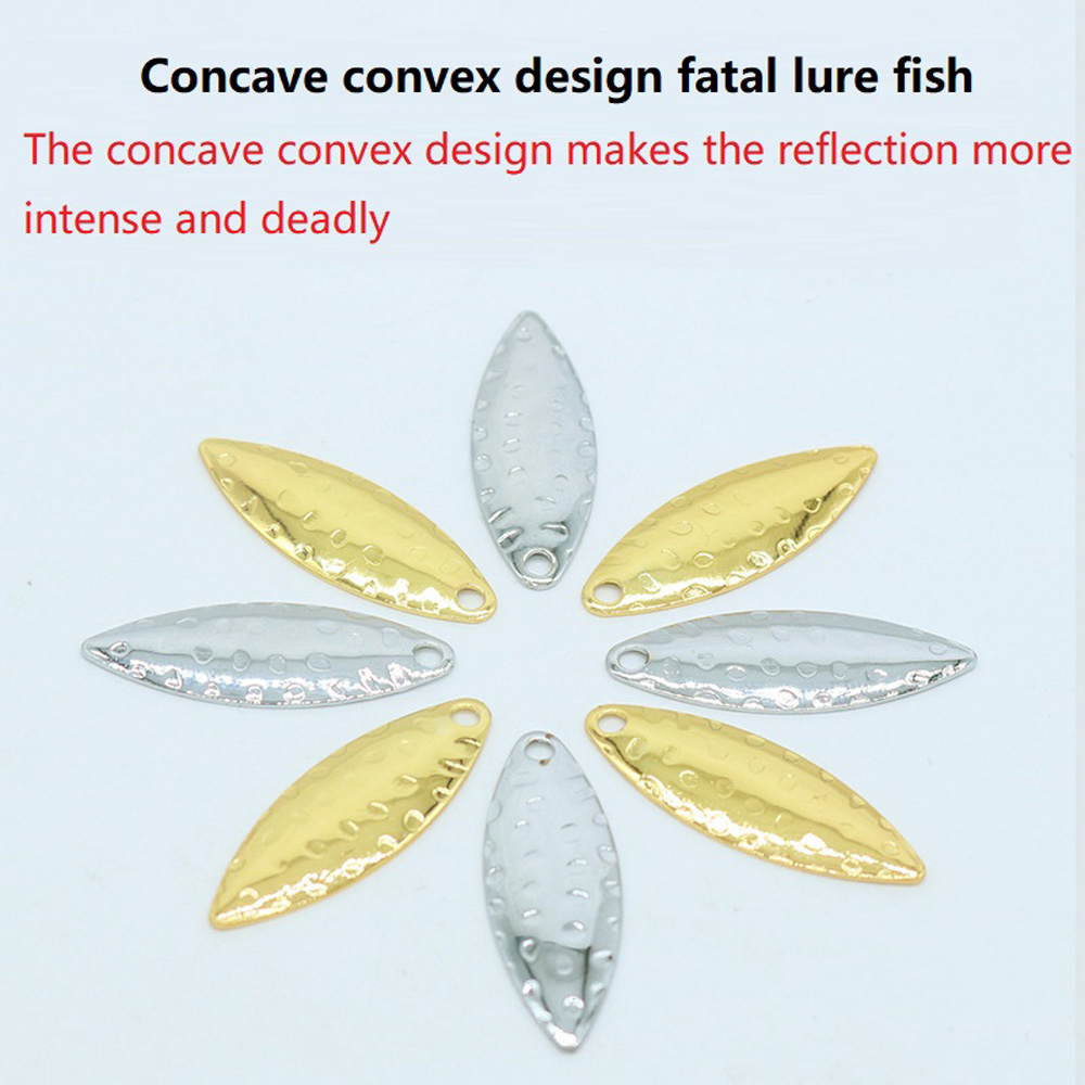 10Pcs/lot Willow leaf Sequin P - Fishing Lure Spinner review and price