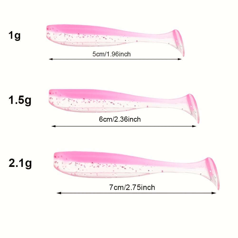 50pcs/box Fishing Lure T Tail  - Fishing Lure Soft Plastic review and price