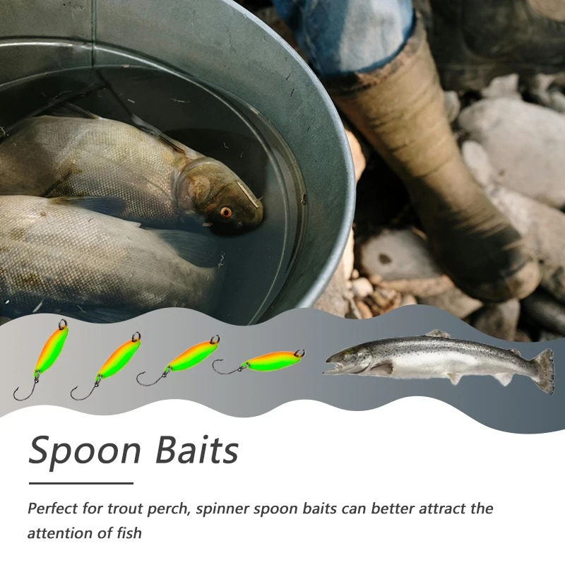 Micro Fishing Lure Metal Spoon - Fishing Lure Blade Bait review and price