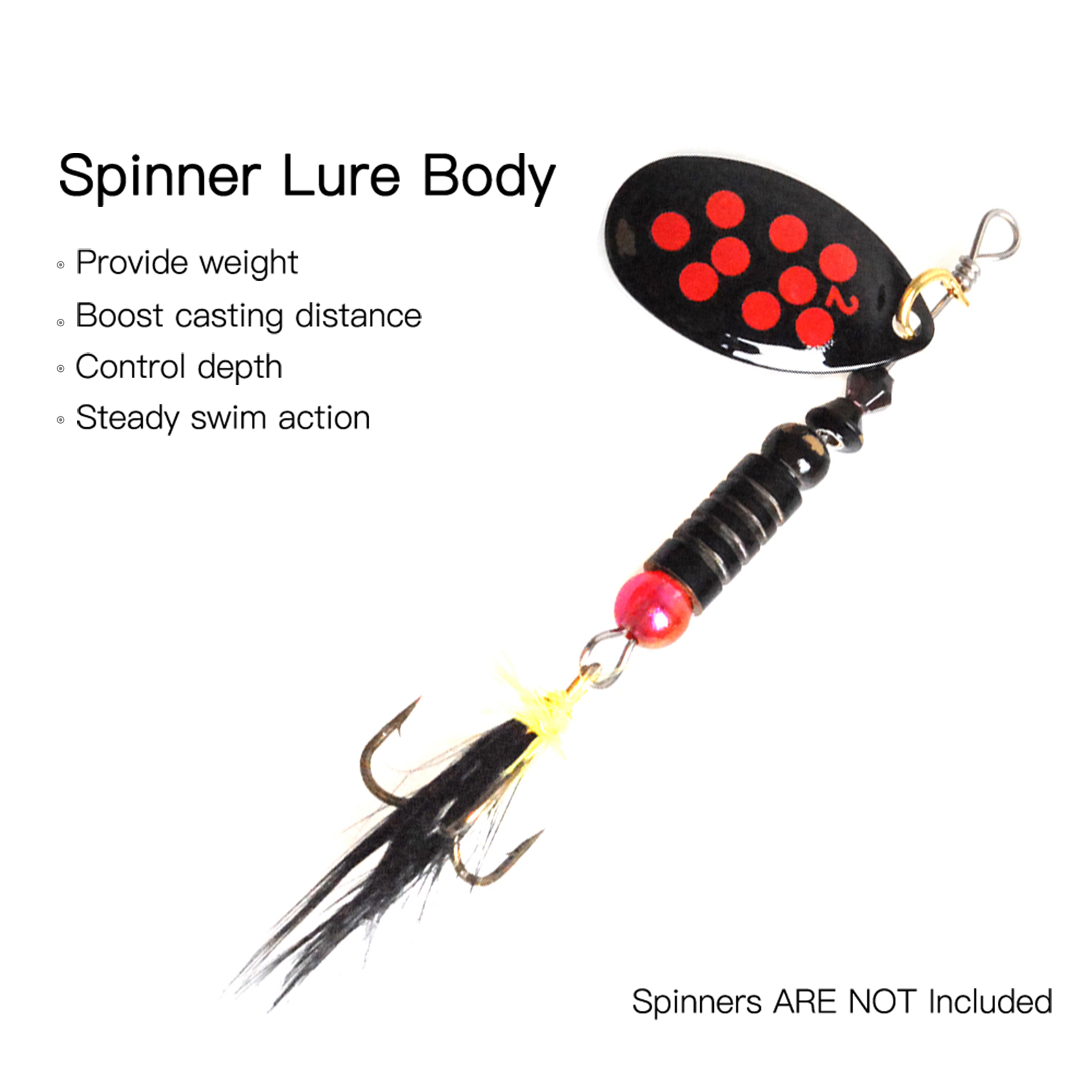 48pcs Brass Fishing Bead Spinn - Fishing Lure Making Kit review and price