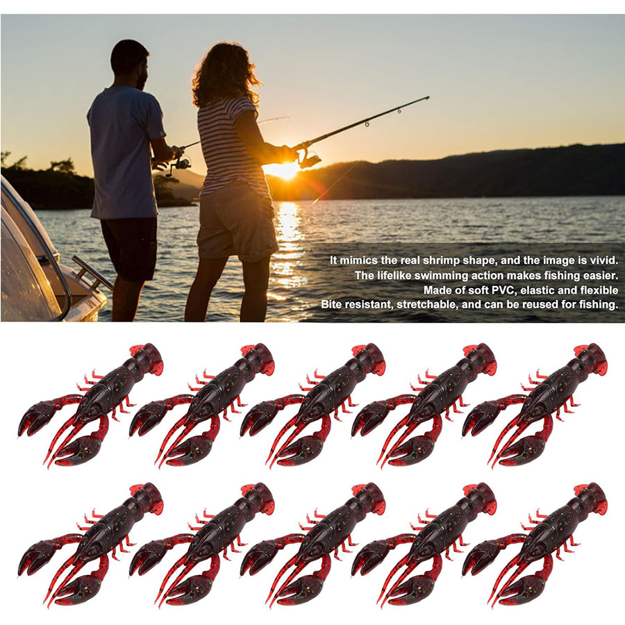 20pcs Crawfish Artificial Bait - Fishing Lure Spinnerbait review and price