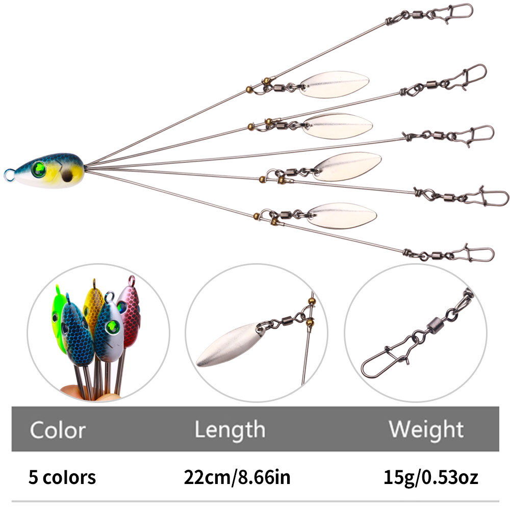 Alabama Rig Spinner Bait Umbre - Fishing Lure Blade Bait review and price
