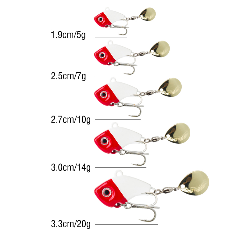 6PC 5g/7g/10g/14g/20g Rotating - Fishing Lure Spinnerbait review and price
